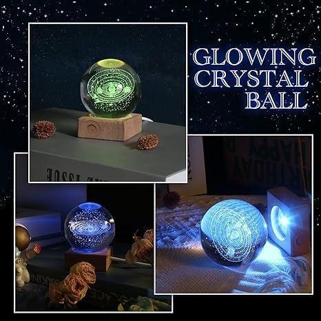3D Crystal Lamp Ball(Assorted Design) - BelleBoutique.in