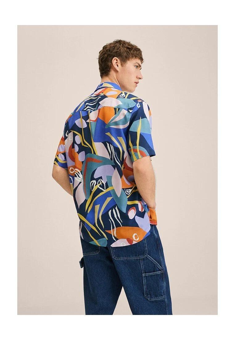 Trendy Men's Printed Shirt Roposo Clout