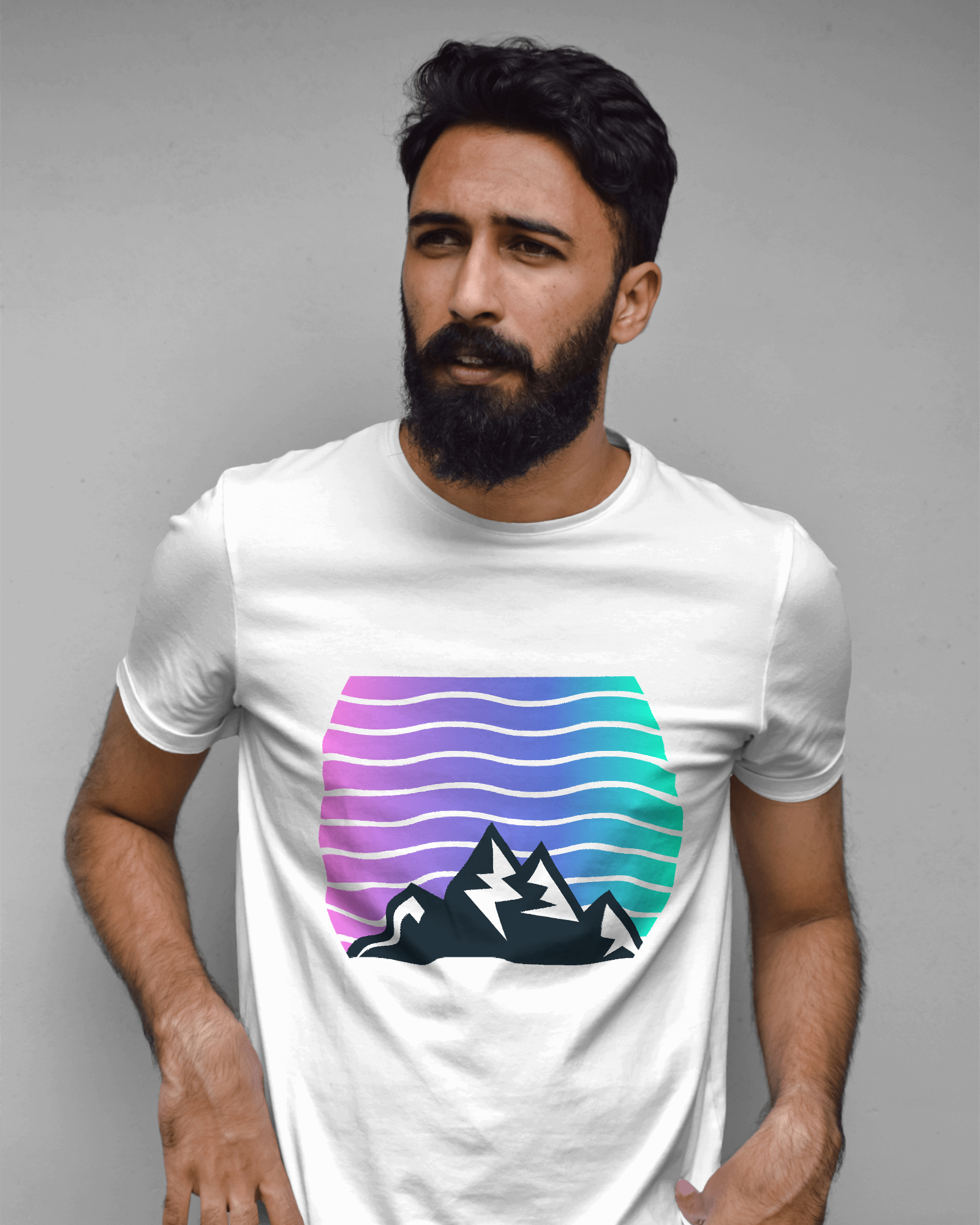 Mountain Retro Vintage Design T-Shirt For Man Printrove